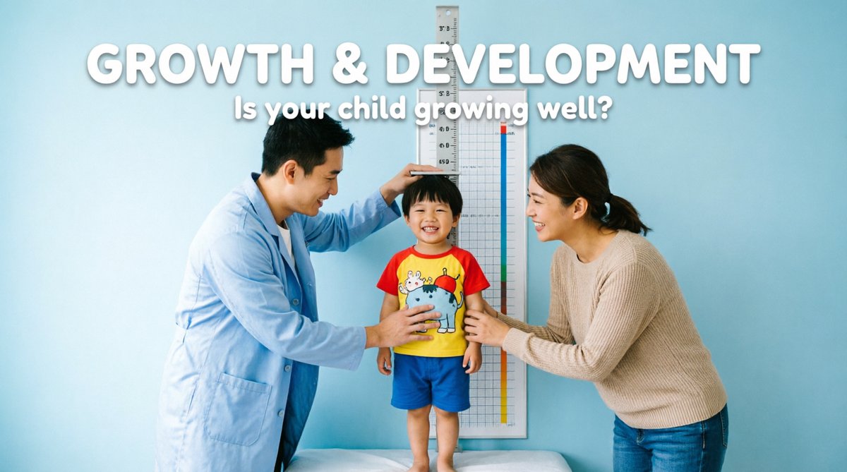 Doctor measuring a child's height for a growth assessment